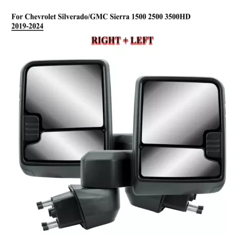 Dronehint Pair Left+Right Side Tow Mirror for 2019 to 2024 Chevrolet Silverado GMC Sierra (For: GMC) Parts