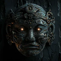 Ancient Mask Spirit - Diamond Painting