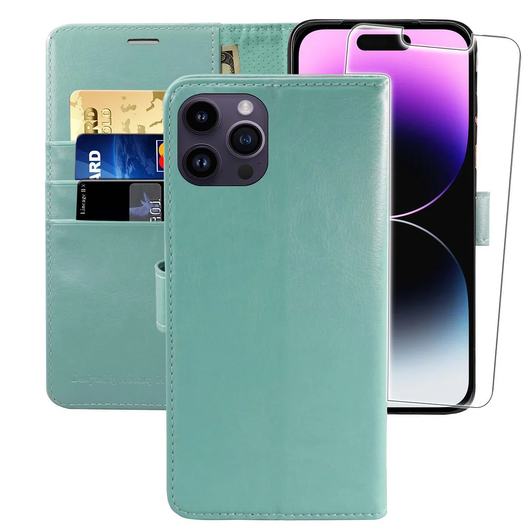 MONASAY Wallet Case for iPhone 15 Pro