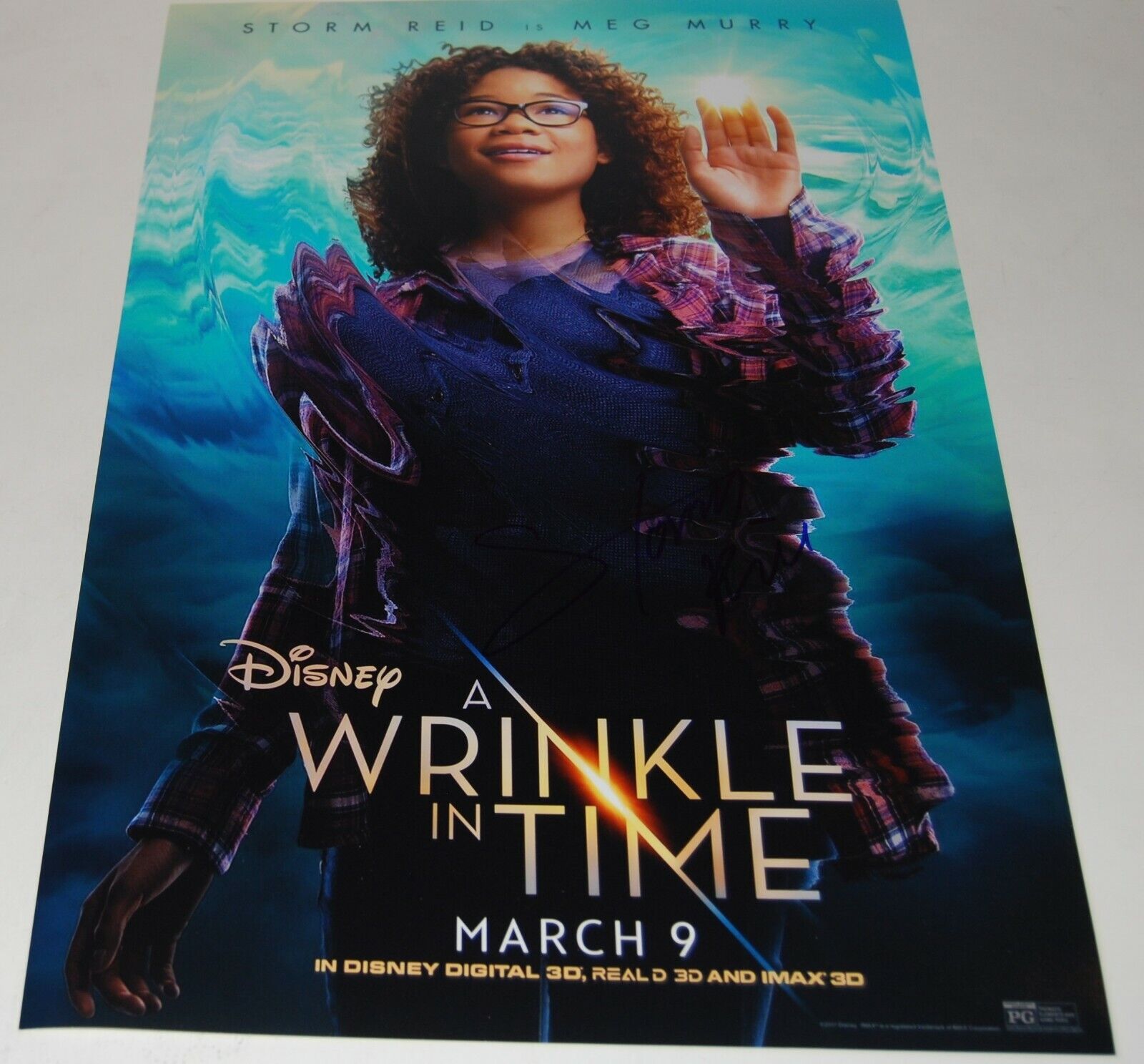 STORM REID signed (A WRINKLE IN TIME) 12X18 movie poster Photo Poster painting *MEG* W/COA #1