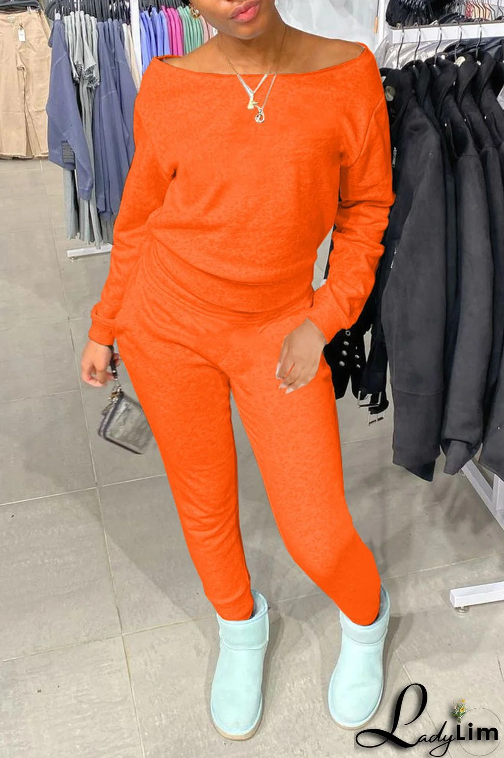 Grey Casual Solid Patchwork O Neck Long Sleeve Two Pieces