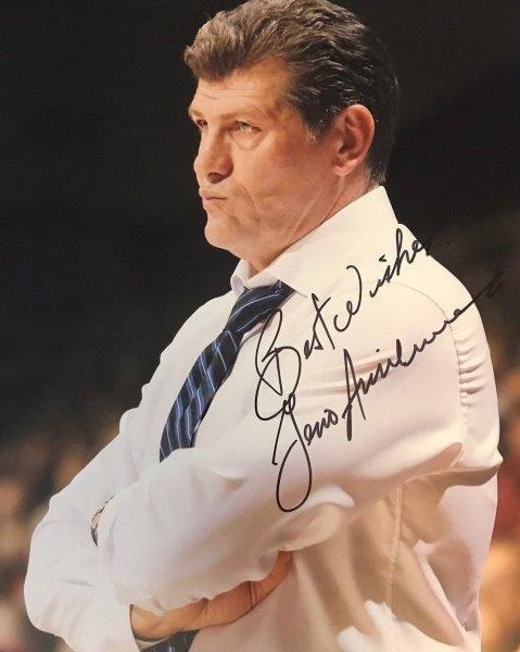 REPRINT - GENO AURIEMMA Uconn Huskies 8 x 10 Photo Poster painting Poster RP Connecticuit