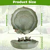 Ceramic Birdbath Bowl Bird Feeder Bird Feeding Bowl for Outdoor Garden Courtyard
