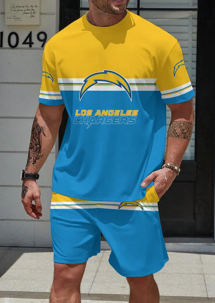 Los Angeles Chargers Limited Edition Top And Shorts Two-Piece Suits