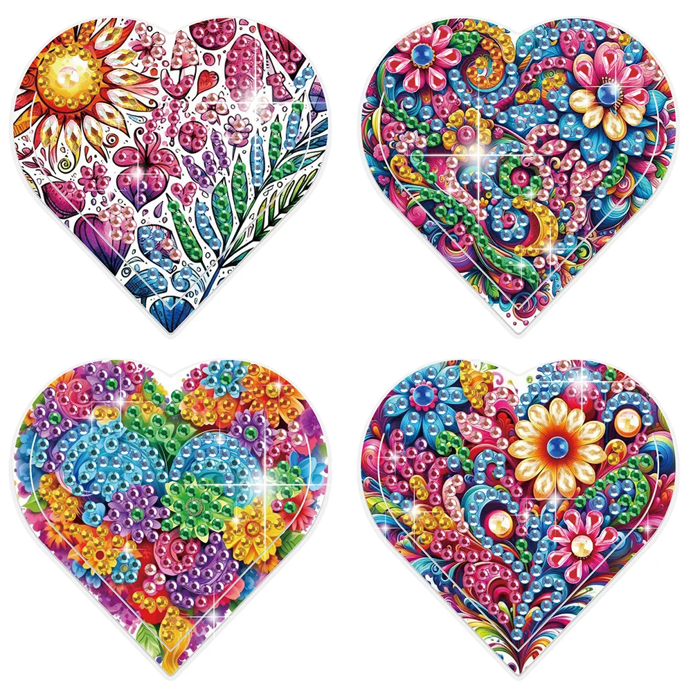 8 pcs Flower Women Diamond Painting Bookmarks Diamond Art Book Corner Kit