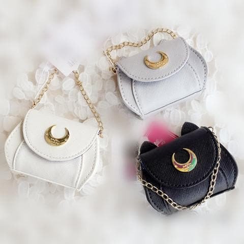 Grey/White/Black Sailor Moon Luna/Artemis/Diana Coin Purse SP166093