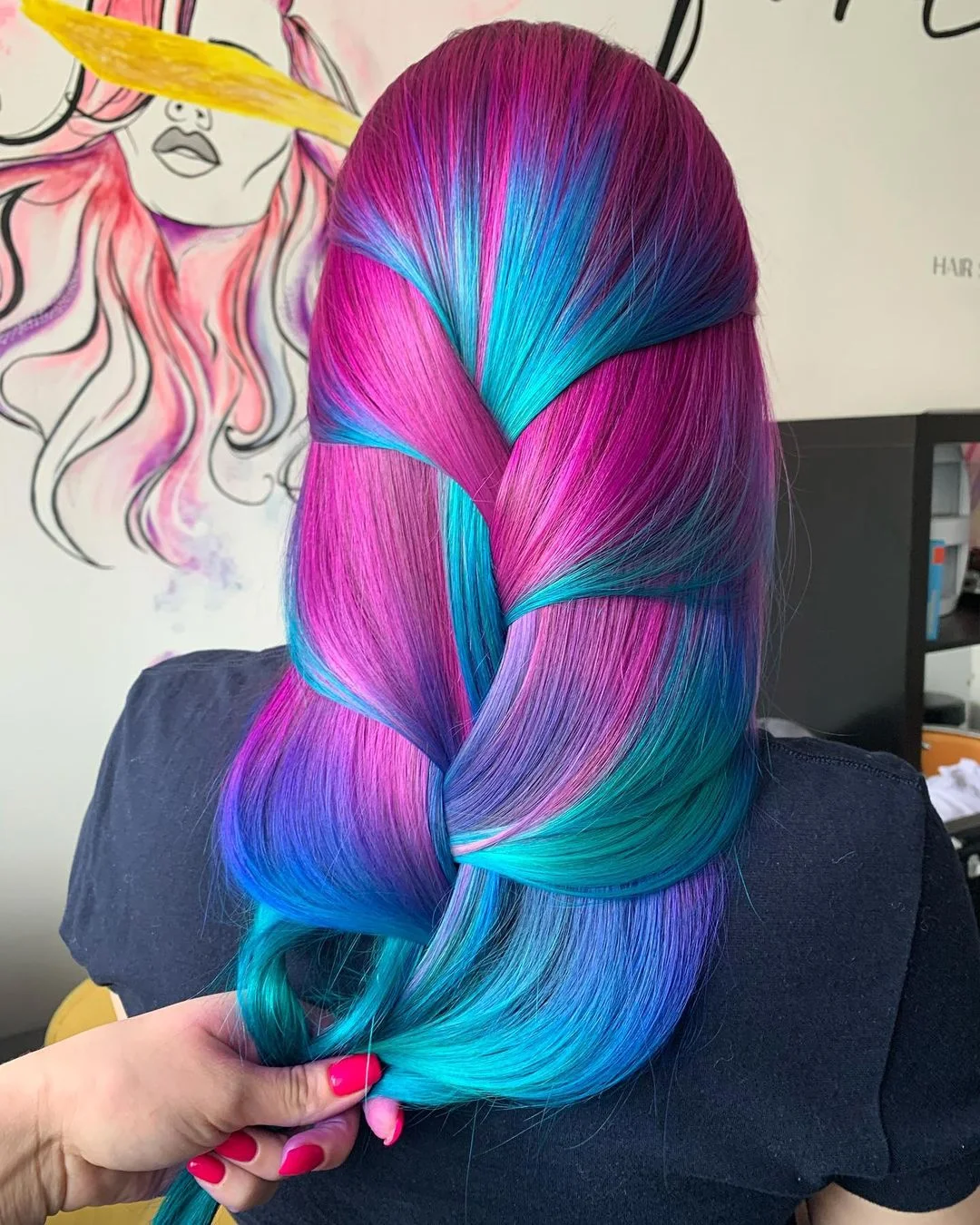 ELCNEPAL® | (😍FLASH SALE) RAINBOW075 PURPLE COLORSHAIR WIG 100% High-Density HAIR ELCNEPAL