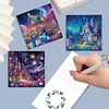 6Pcs Diamond Painting Castle Greeting Cards Congratulations Cards & Gifts