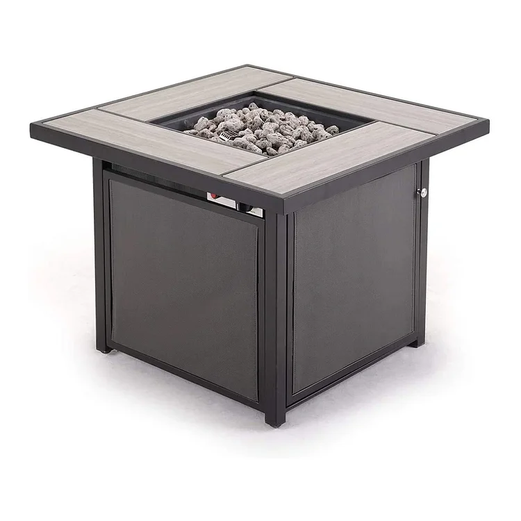 GRAND PATIO 28" 30" 32" Square Outdoor Patio Propane Fire Pit Table