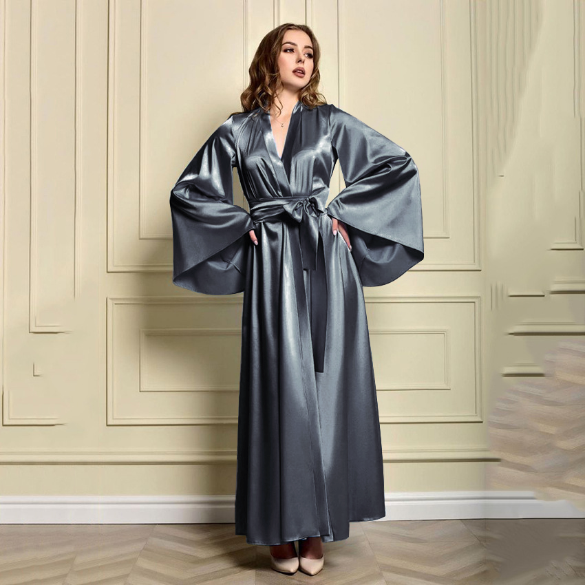 Luxury Silk Robe Women 22 Momme Mulberry Silk Floor Length Bridal Wear REAL SILK LIFE