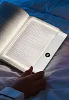 Book Light Rechargeable Clear LED Flat Reading Light with 3 Colors & Timer Dimmable Panel Plate Lamp Funny Gifts for Readers Kids Women Men