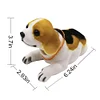 Car Decoration Nod Dog Ornament High Simulation Creative Dog Dashboard Crafts Dog Lover Gift Car Vehicle Desktop Office Decoration (Beagle)