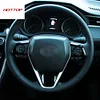适用于丰田20款Harrier改装方向盘按键装饰框 威飒专用方向盘亮片