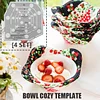 Bowl Cozy Template Cutting Ruler Set (With Instructions)