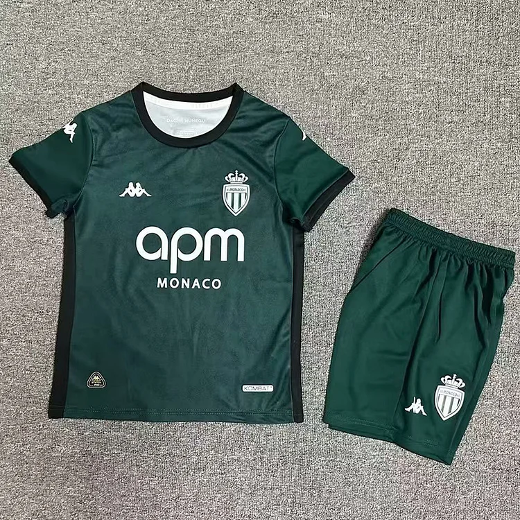 24-25 Kids AS Monaco Away Football Shirt