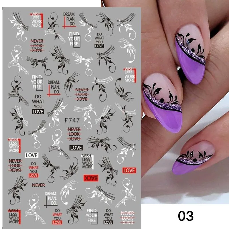 1Pc 3D Halloween Nail Stickers Anime Joker Spider Snake Sliders Nail Art Stickers Adhesive Christmas Decals Snowflake Decor-Nail Inspo