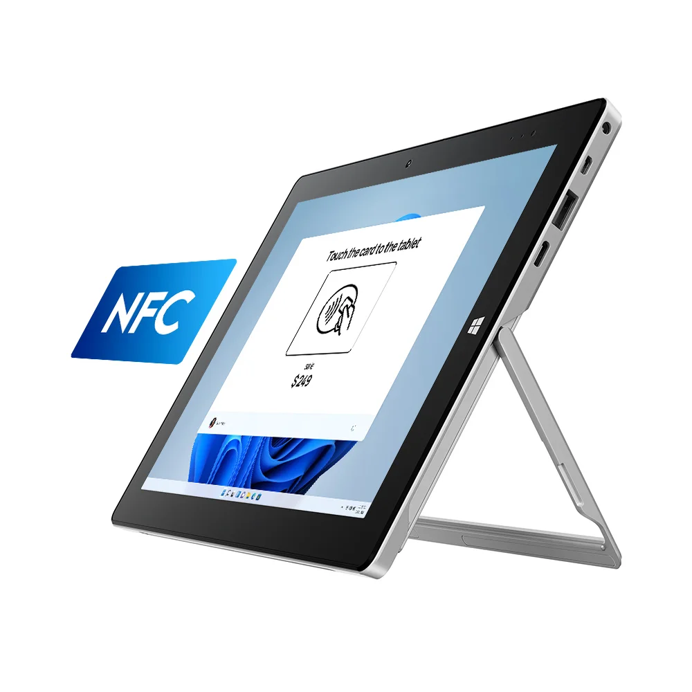 Customizable Windows 11 NFC Tablet PC 10 inch N100 4G LTE WiFi 6 BT 5.0 Tap to Pay Smart Tablet for NFC Contactless Payment
