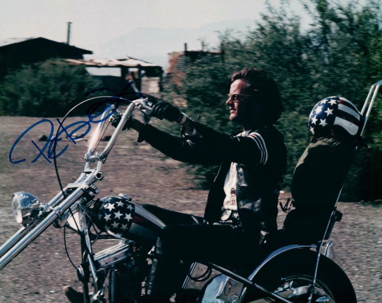 Peter Fonda Easy Rider signed 8x10 Photo Poster painting pic autographed Picture with COA