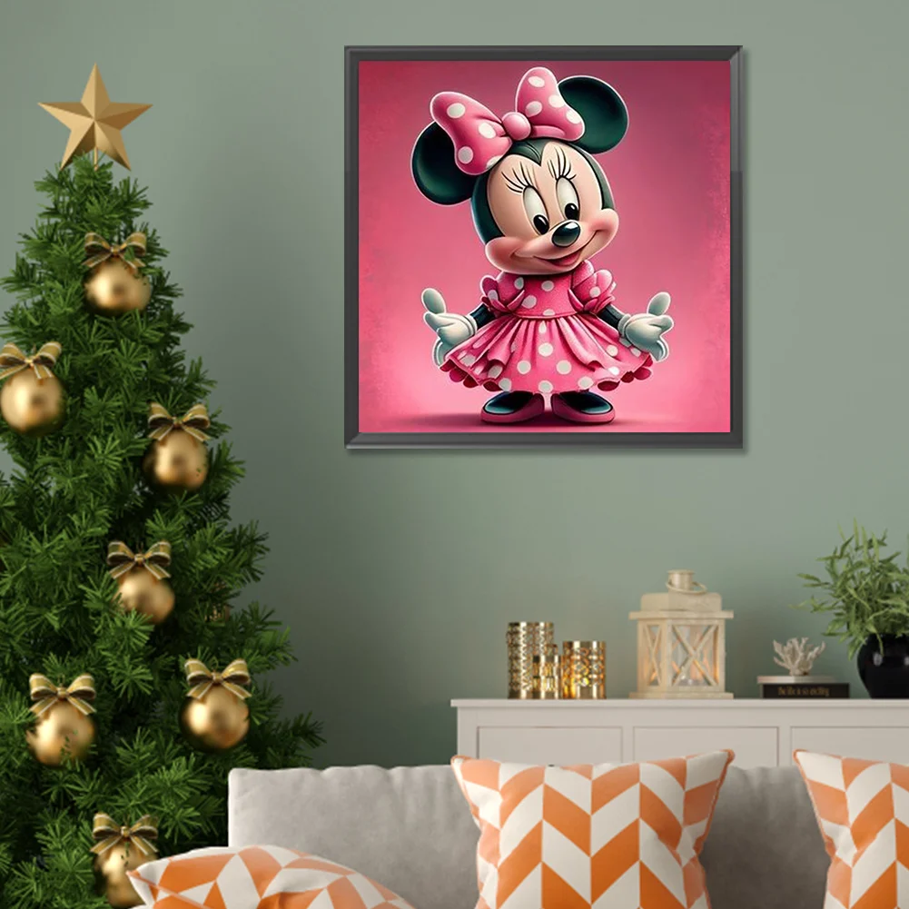 Full Round Diamond Painting 30*30cm - Disney Minnie