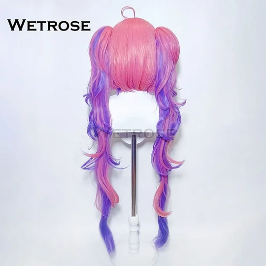 [Wetrose] In Stock Hololive FLOW GLOW Kikirara Vivi 綺々羅々ヴィヴィ Cosplay Wig コスプレかつら