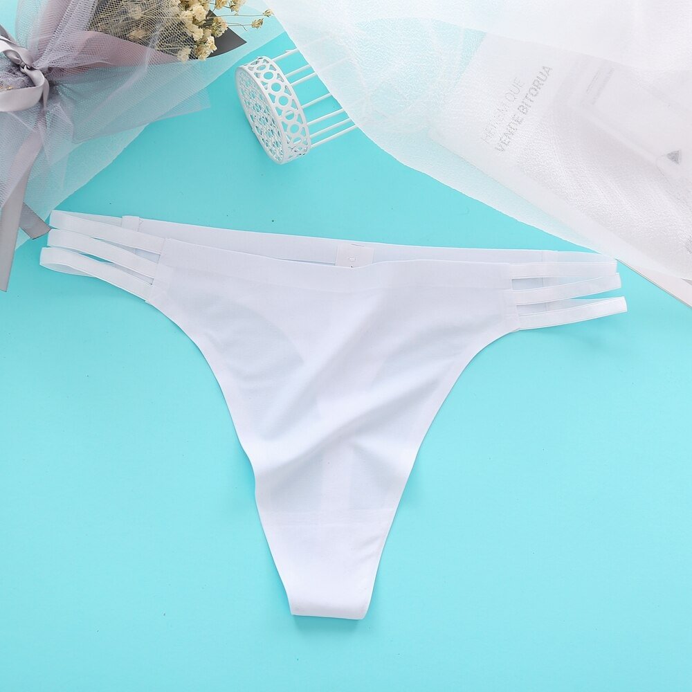 Sexy Women Seamless Thongs G-string Seamless Panties Female Hollow Out Underwear Ladies Solid Color Hot Lingerie Girls Briefs