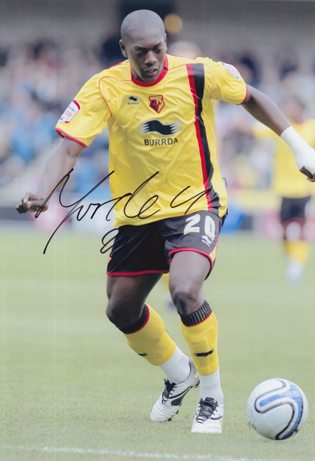 WATFORD HAND SIGNED MARVIN SORDELL 12X8 Photo Poster painting.