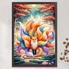 Bead Embroidery - Partial Printed 9CT Nine-tailed Fox Cross Stitch Kit(76x54 CM)