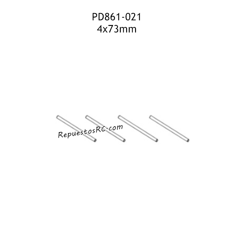PD RACING TK10 Piezas Piezas 4x73mm Pasadores del Brazo Oscilante PD861-021