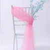 20PCS Wedding Chiavari Chair Decor 200cm Flowing Gauze Curtain Cloth