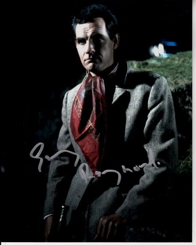 GARY RAYMOND hand-signed FANTASTIC 8x10 COLOR MOVIE CLOSEUP w/ uacc rd COA