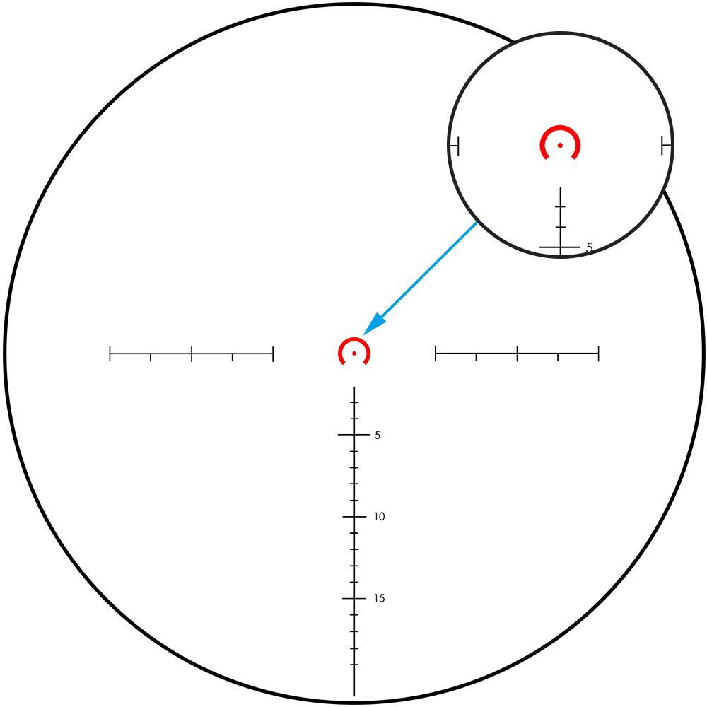 ohhunt® 1-6X24 IR 30MM SFP Red Illuminator Horse's Hoof Reticle LPVO Scope
