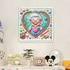 Cute Grandma Loves Sewing-11CT Stamped Cross Stitch 45*45cm/17.72*17.72in