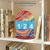 DIY Wooden Annual Reading Count Ornament  Year's Reading Tracker Desk Kit Track up to 999 Books, Comes with a Base