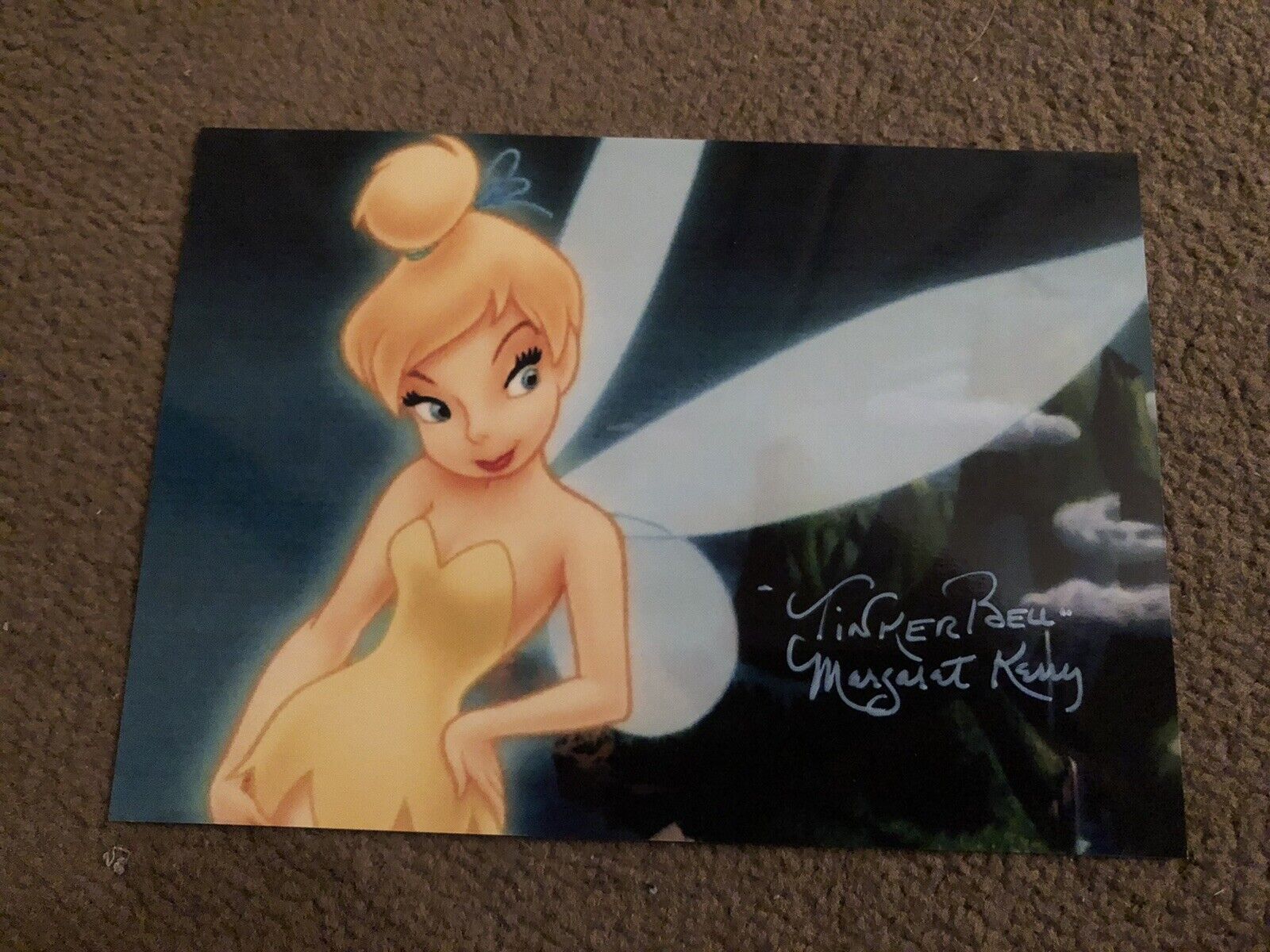 MARGARET KERRY (DISNEY- PETER PAN) PRESIGNED Photo Poster painting- 7x5”