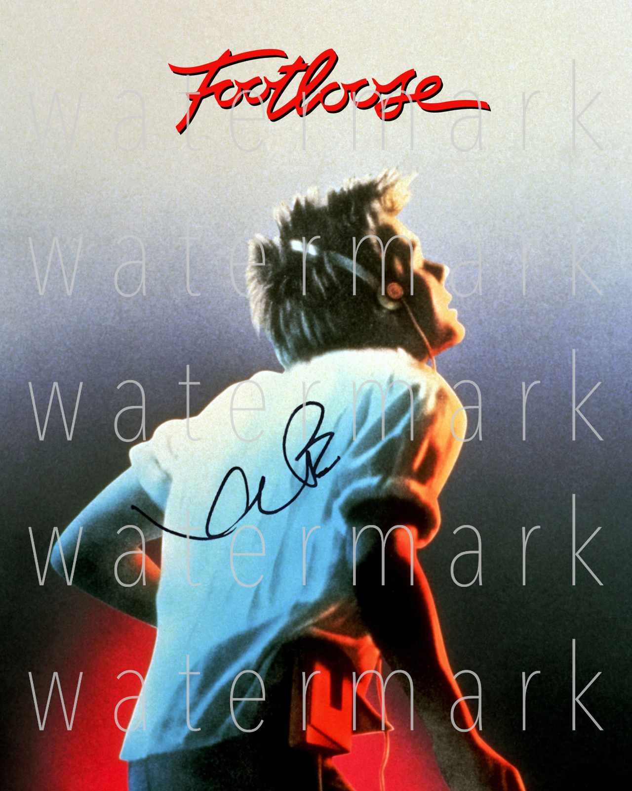 Footloose signed 8x10 Photo Poster painting poster autograph RP Kevin Bacon