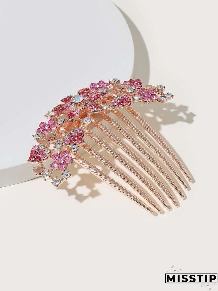 Rhinestone Decor Hair Comb