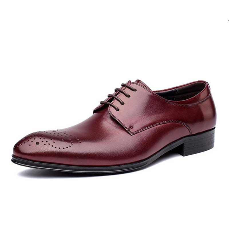 Fashion Mens Brogue Derby Shoes Wedding: Free Shipping