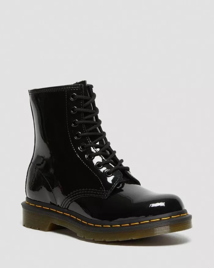 1460 PATENT LEATHER LACE UP BOOTS