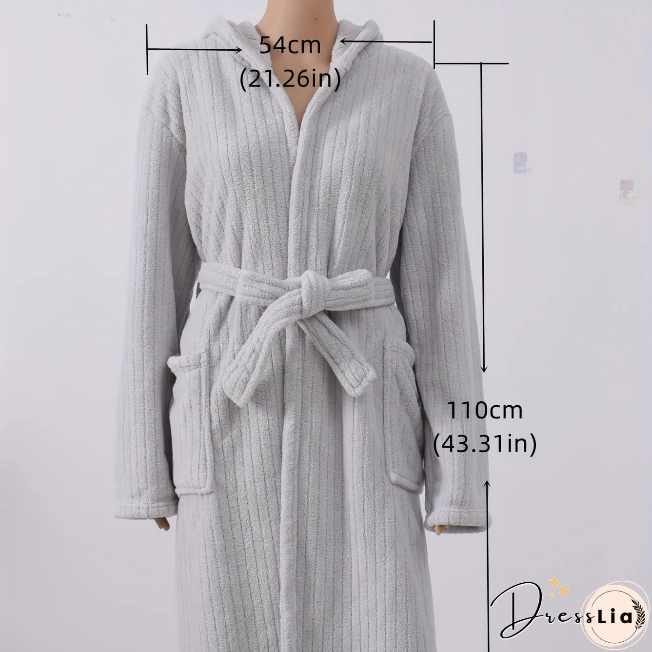 Coral Fleece Bathrobe Women Soft Hooded Robe Wearable Bath Skirt Absorbent Wrap Towel