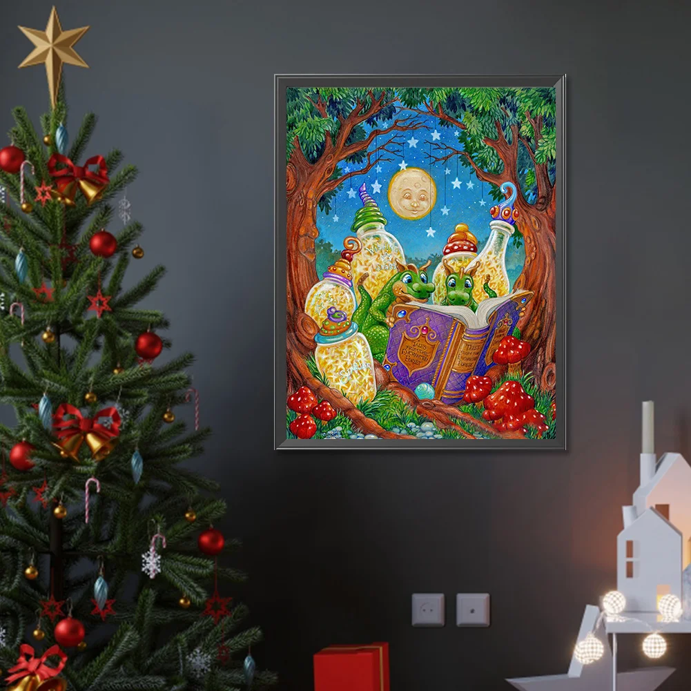 Diamond Painting - Full Round Drill - Dinosaurs(Canvas|30*40cm)