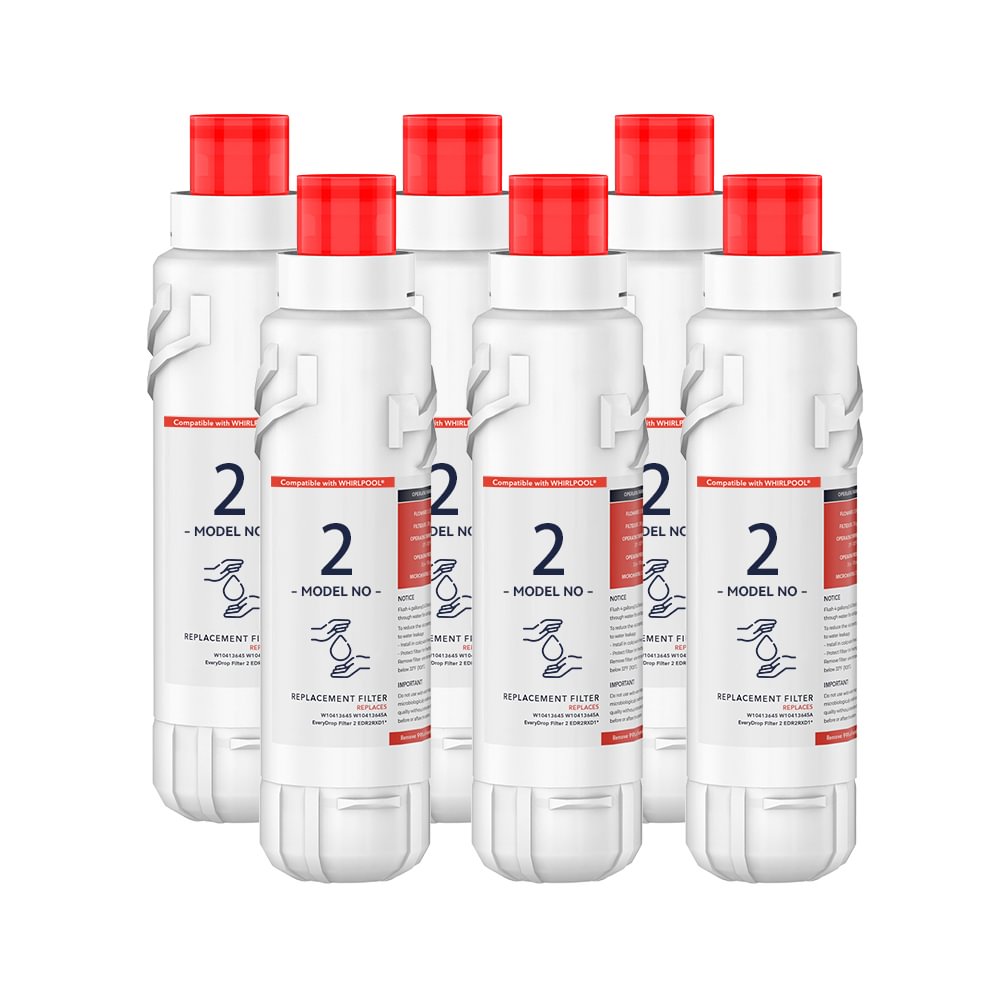 CoachFilters Compatible EDR2RXD1 Refrigerator Water Filter, W10413645A, 6Pack