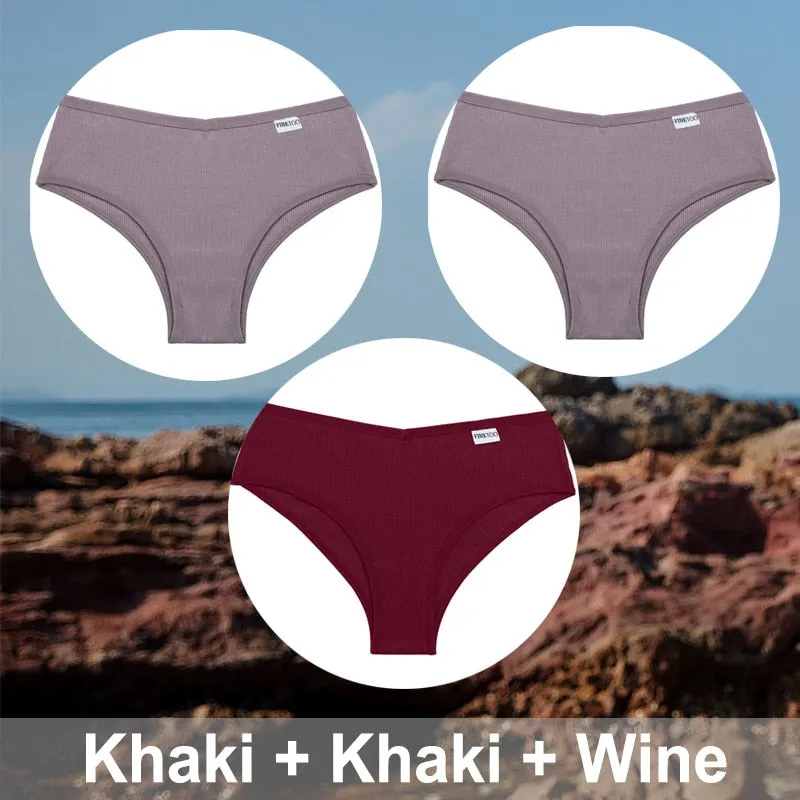 3PCS/Set M-XXXL Plus Size Cotton Panties Women Underwear Sexy Lingerie Female Underpants Intimates Brazillian Pantys Sexy Briefs