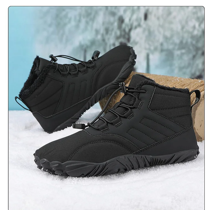 Sale |  Winter Plush Warm Waterproof Anti-Slip Barefoot Shoes Outdoor Hiking Sneakers  Stunahome.com