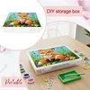 DIY-Fuchsmuster-Diamant-Malset-Aufbewahrungsbox f&uuml;r Hobbyliebhaber