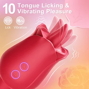 Rosie Rose Toy – Tongue-Licking & Pulsating Bullet Vibrator