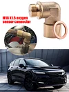 90 Degree Catalytic Converter M18x1.5 Extension Spacer for Checking Engine Light