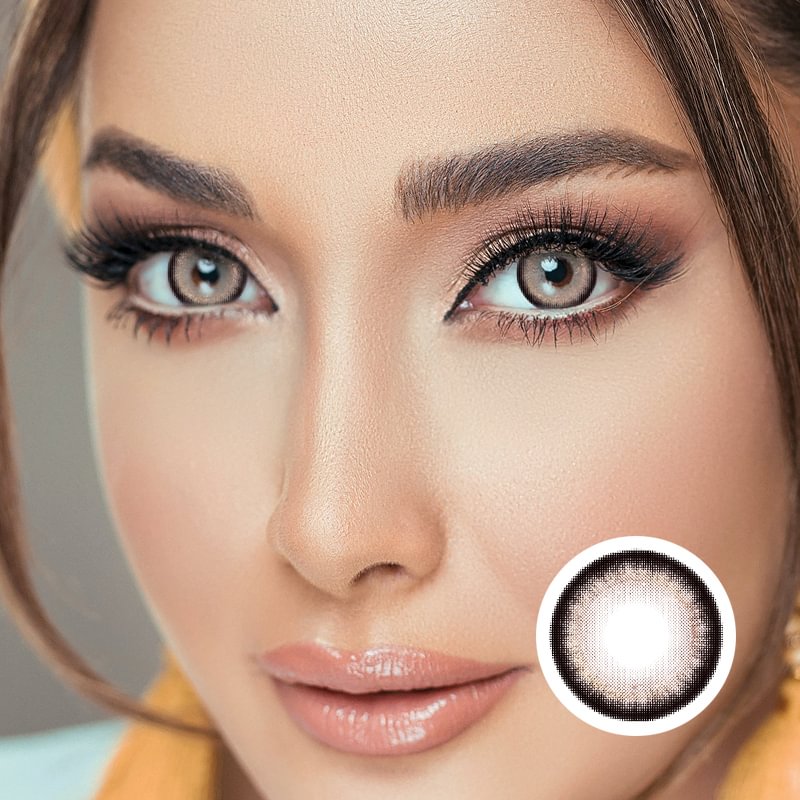 NEBULALENS Morandi Coffee Brown Yearly Prescription Colored Contact Lenses NEBULALENS