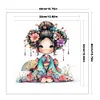 Cartoon Japanese Geisha-11CT Stamped Cross Stitch 40*40cm