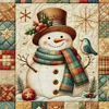 (Multi-Style) Christmas Snowman Tree-11CT Stamped Cross Stitch 40*40cm