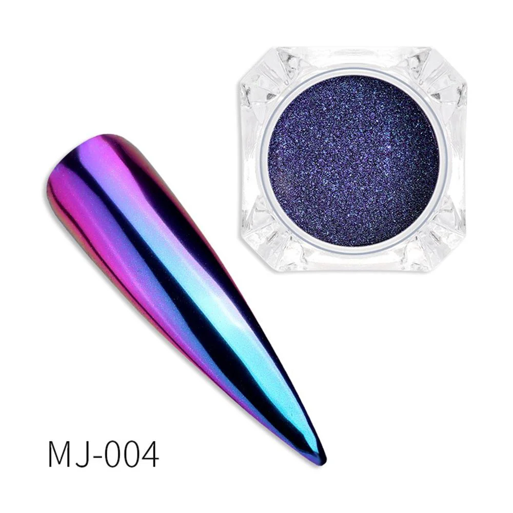 0.2g/ Box Glitter Magic Mirror Dust Powder Chameleon Aurora Nail Art Chrome Pigment Nail Decoration DIY Nail Art Glitter Tools